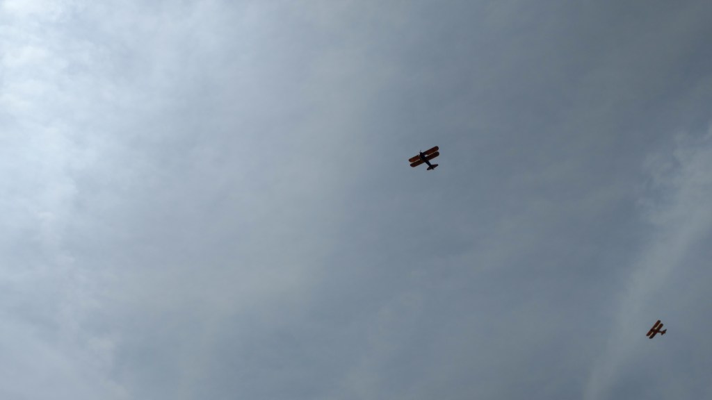 Brooklyn War Memorial Bi-Plane Flyover