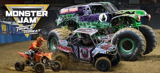 Monster Jam Triple Threat 2017 Poster