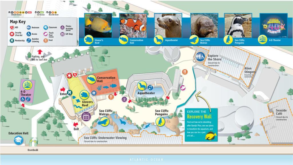 NY Aquarium Recovery Map